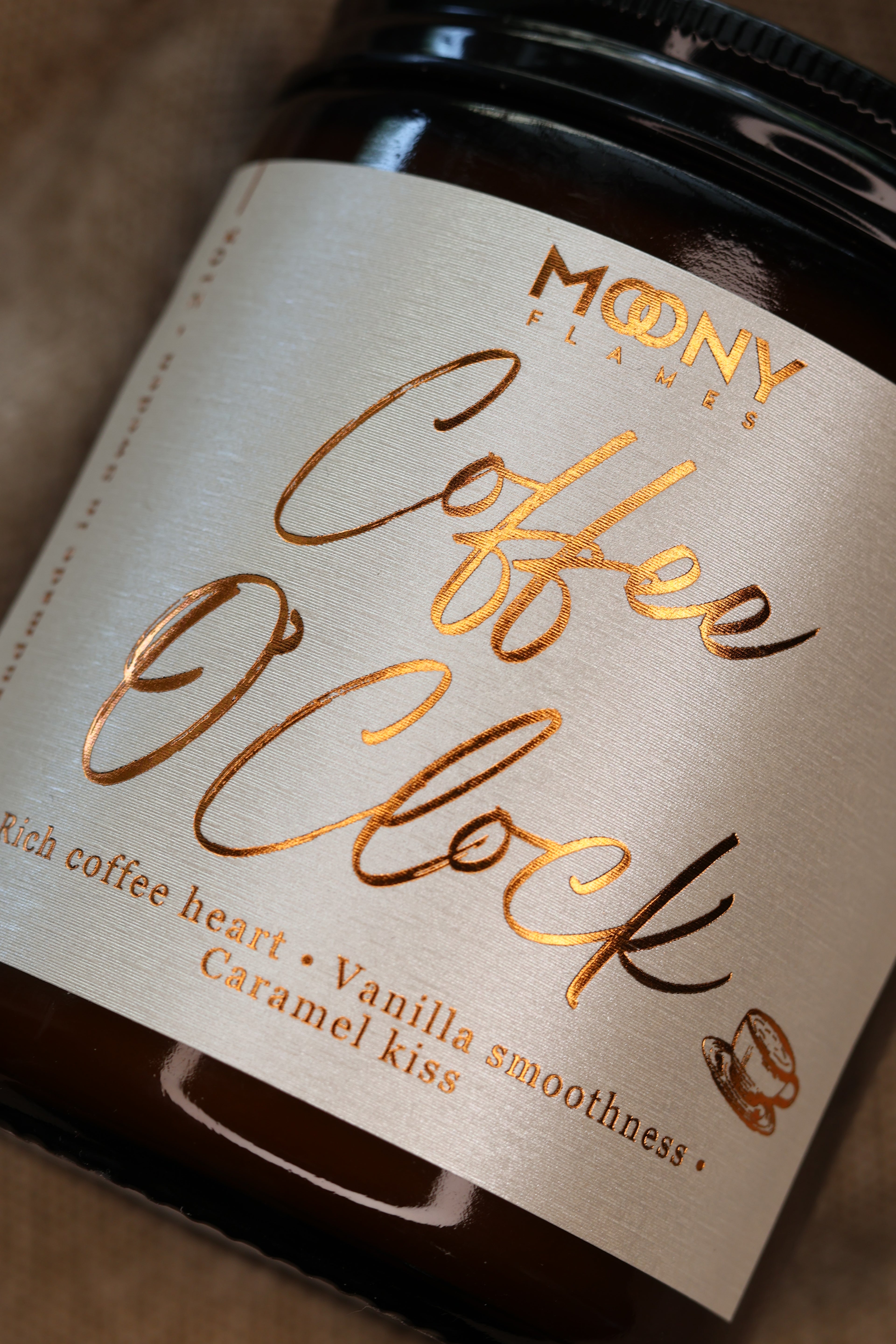Coffee O'Clock – Handgjort doftljus med kaffe, karamell & vanilj
