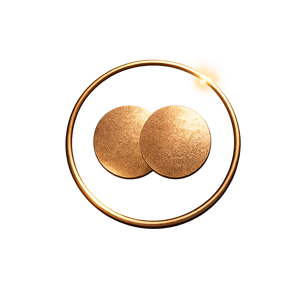 Moony flames favicon metallic effect