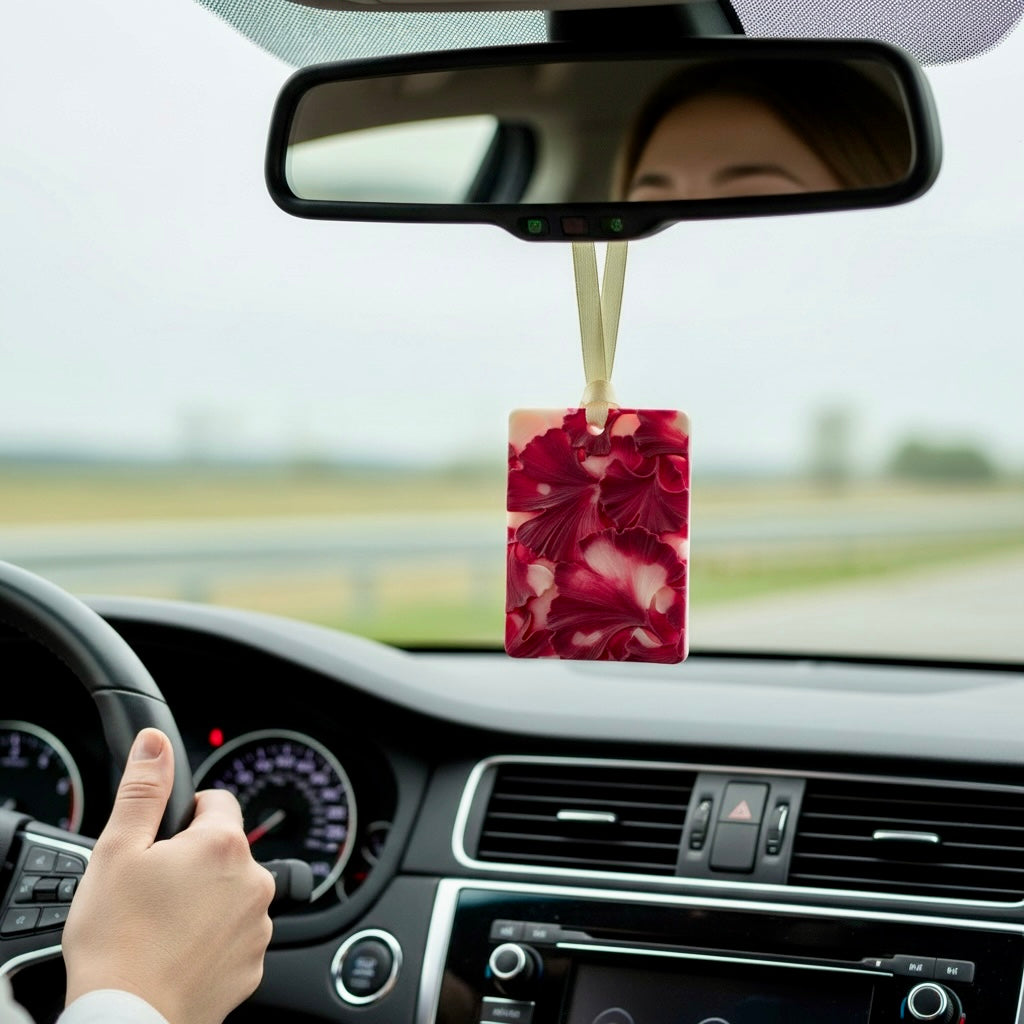 Handgjord dofthängare som bildoft i bil – naturlig rumsdoft för små utrymmen från Moony Flames.