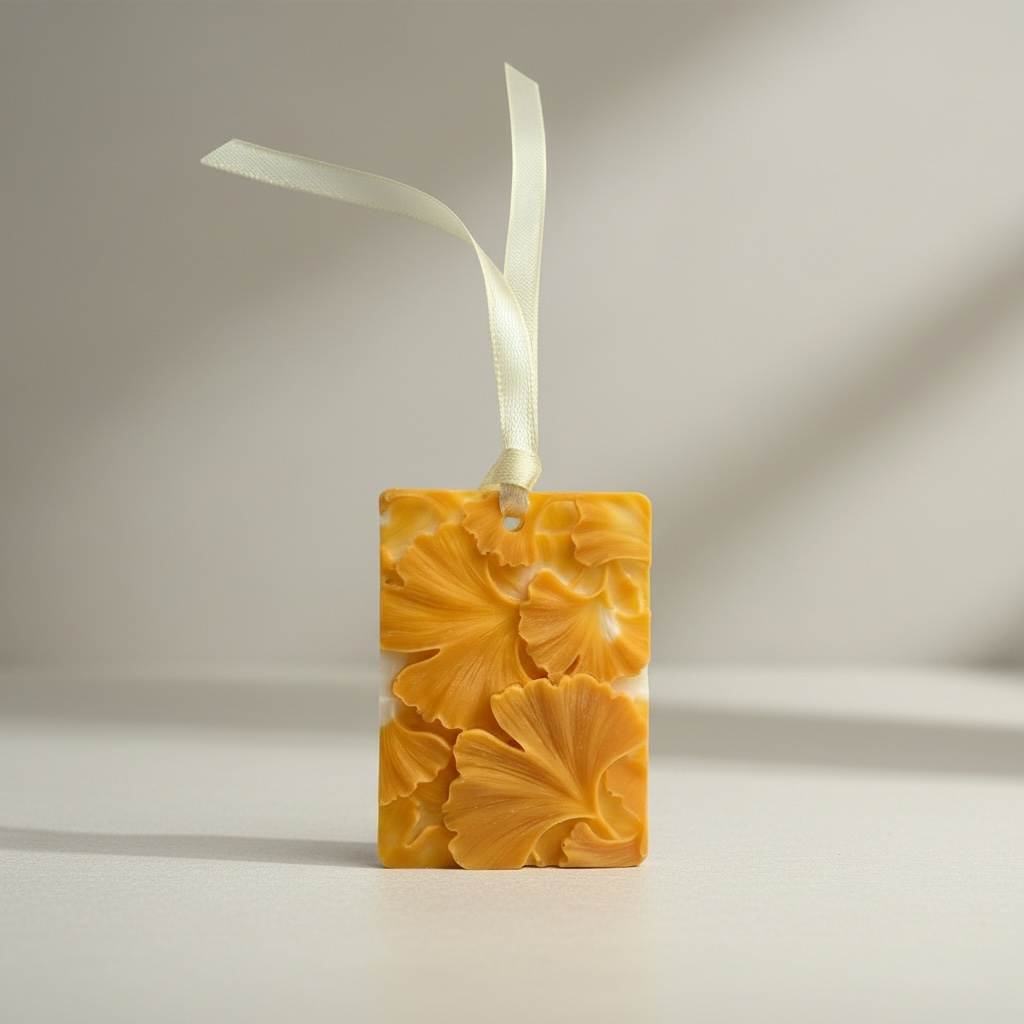 Handgjord dofthängare Santal – rumsdoft för garderob, bil och små utrymmen från Moony Flames.